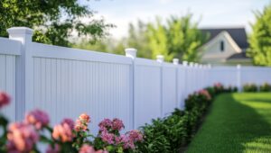 white vinyl fence repair