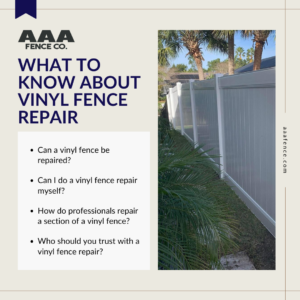 vinyl fence repair