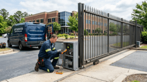 Featured image: commercial automatic gate repair