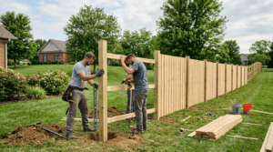 Featured image: new fence installation